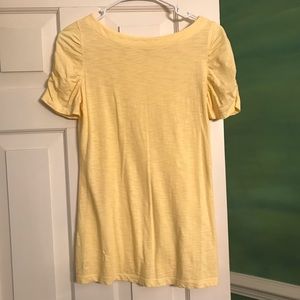 Lilly Pulitzer slub cotton t-shirt. Yellow. Small